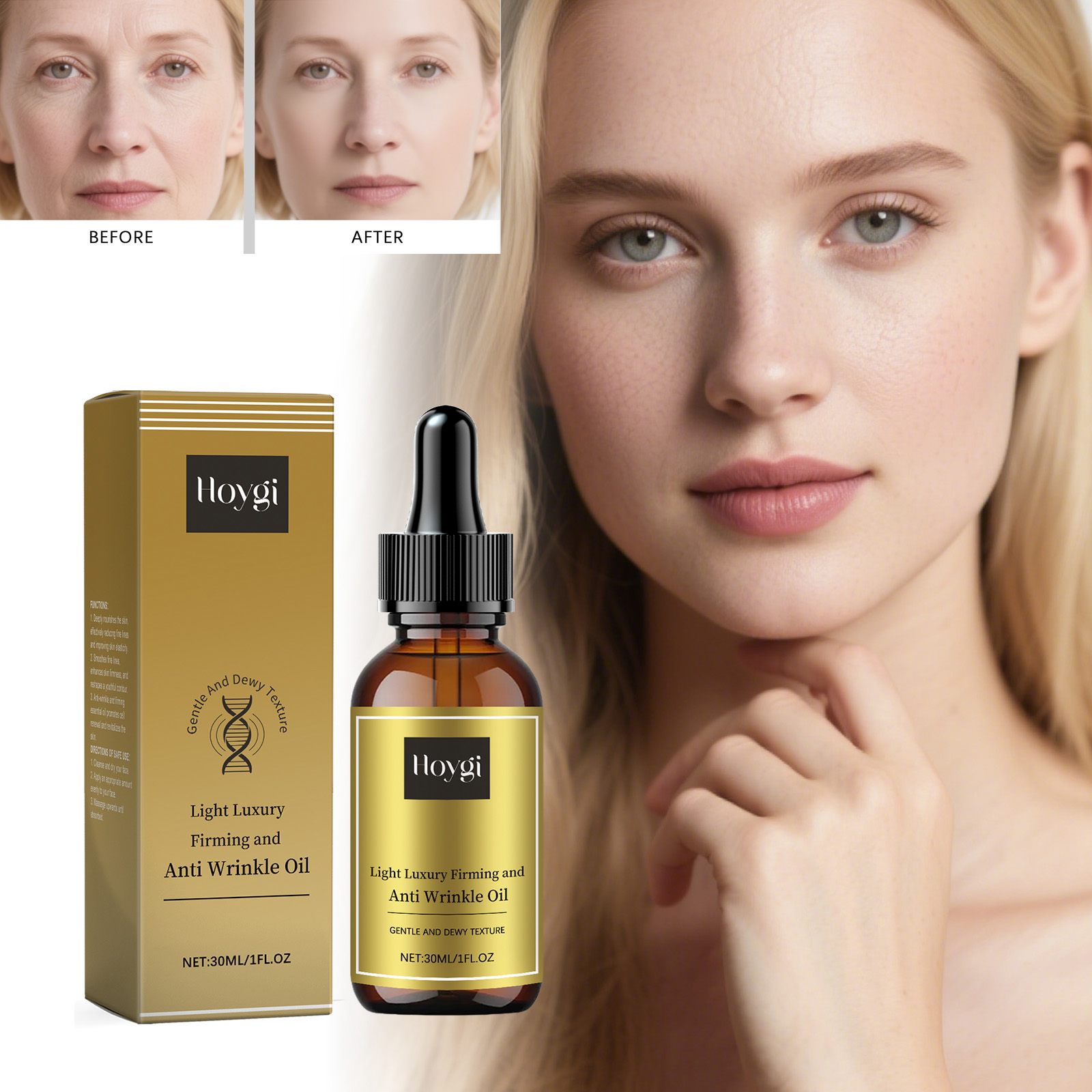 Luxury Skincare For Women - Rassodante Cura del viso Olio Lifting