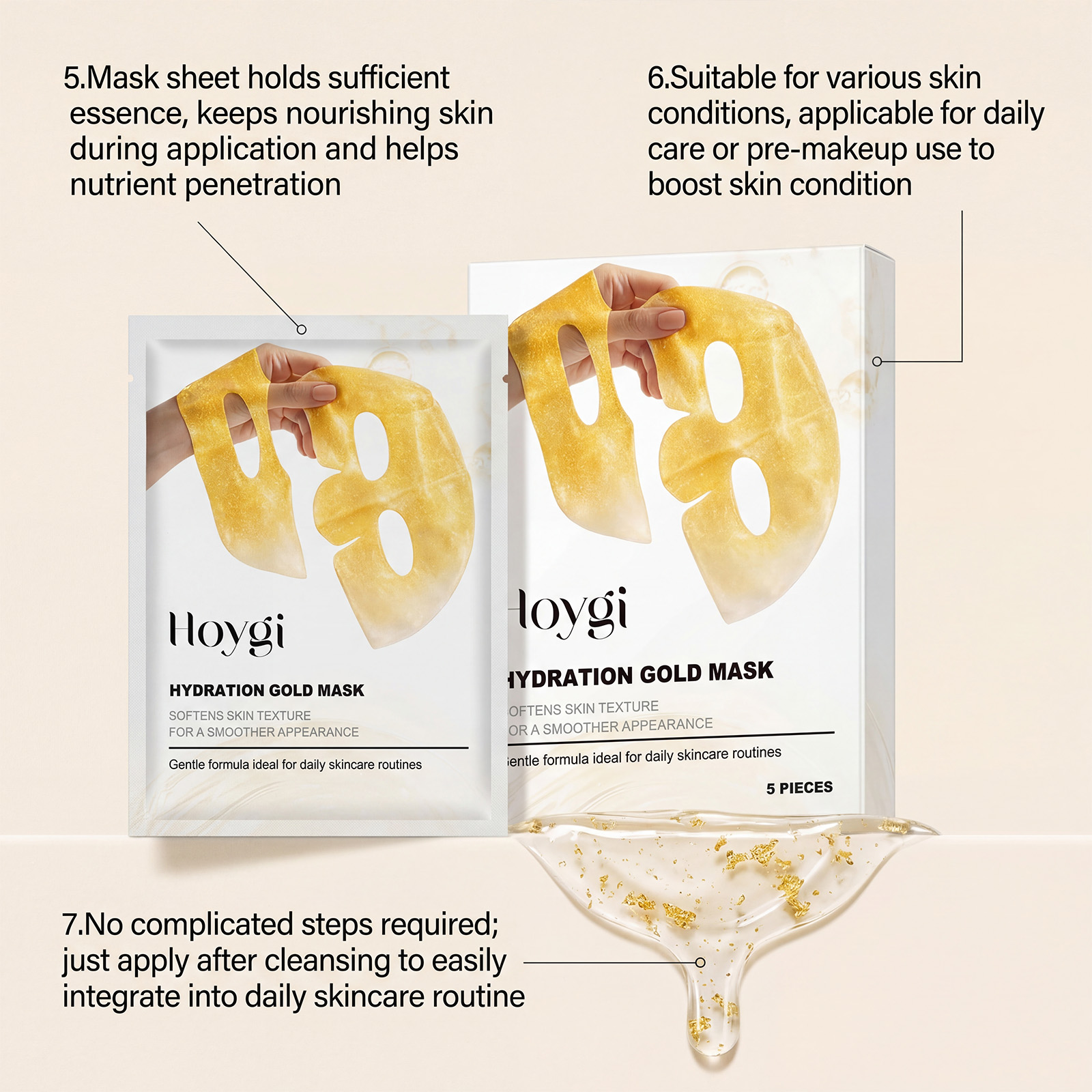 Maschera Viso in Oro 24K con N - Luxury Gold Skincare recensione e prezzo