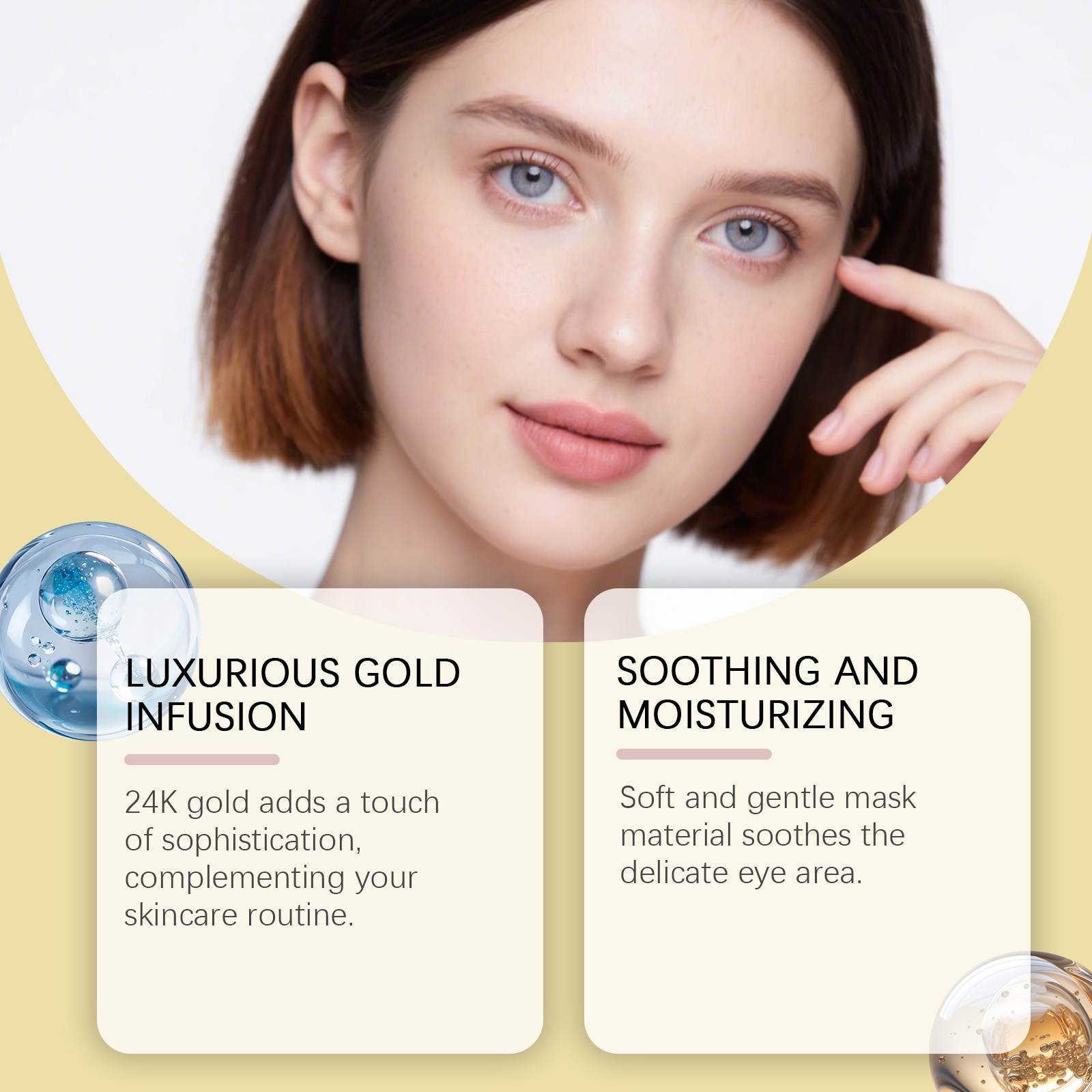 Maschera Occhi Idratante e Rip - Luxury Gold Skincare recensione e prezzo