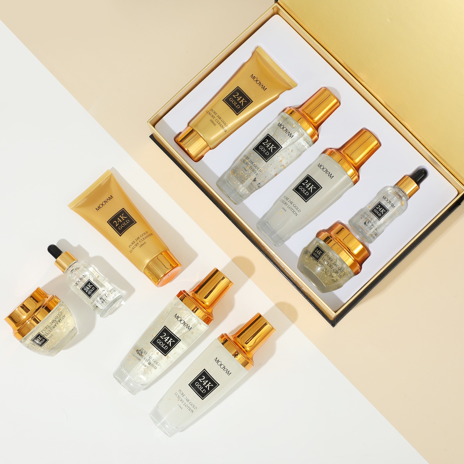 Set antirughe idratante di lus - Luxury Gold Skincare recensione e prezzo