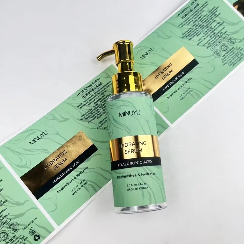 Adesivi biodegradabili stampat - Luxury Gold Skincare recensione e prezzo